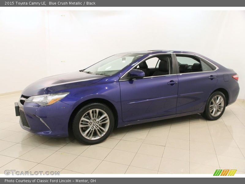 Blue Crush Metallic / Black 2015 Toyota Camry LE