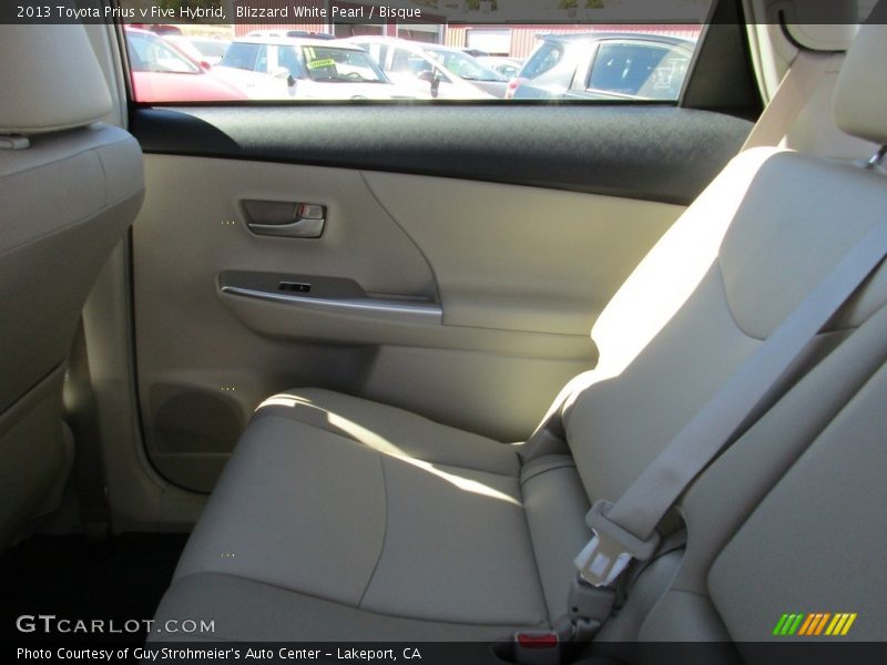 Blizzard White Pearl / Bisque 2013 Toyota Prius v Five Hybrid
