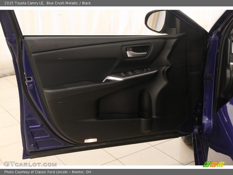 Blue Crush Metallic / Black 2015 Toyota Camry LE