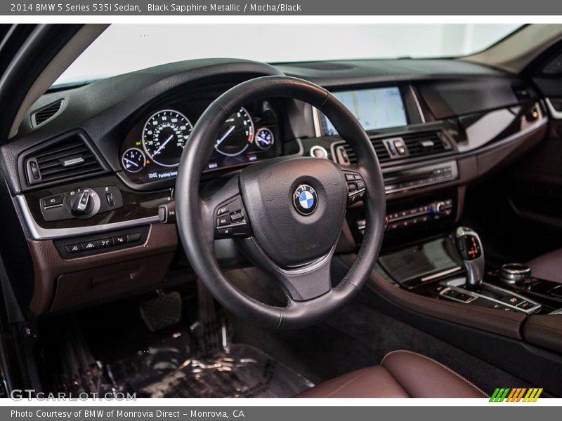 Black Sapphire Metallic / Mocha/Black 2014 BMW 5 Series 535i Sedan