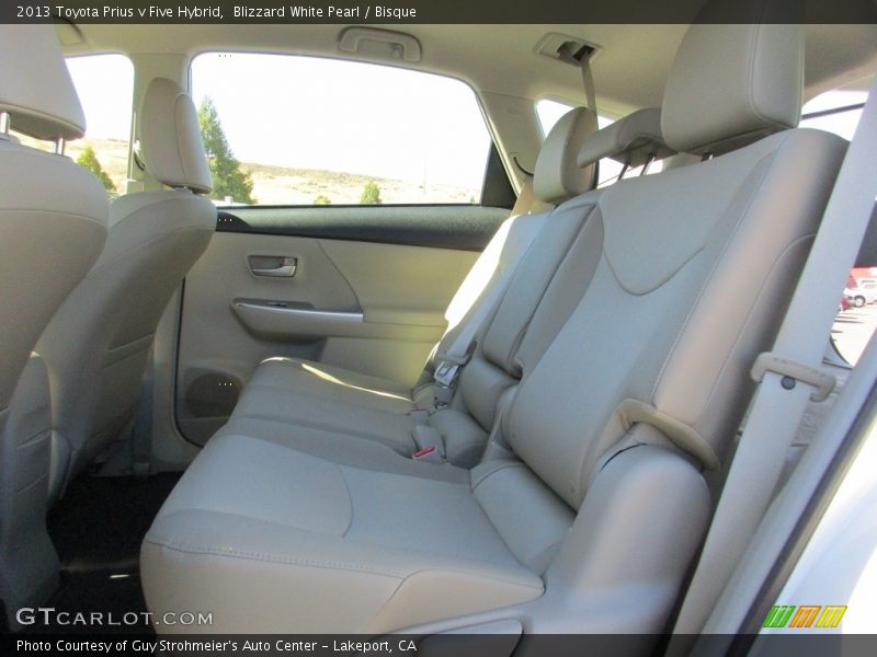Blizzard White Pearl / Bisque 2013 Toyota Prius v Five Hybrid