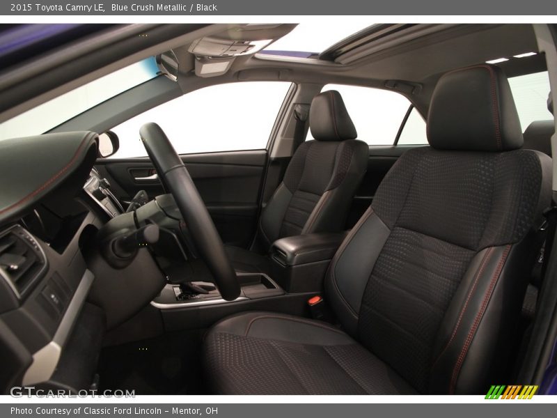 Blue Crush Metallic / Black 2015 Toyota Camry LE