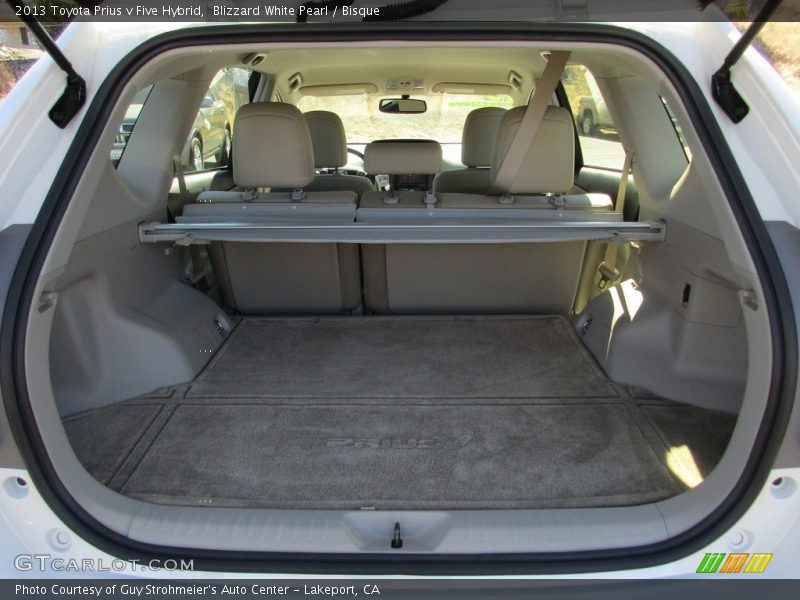 Blizzard White Pearl / Bisque 2013 Toyota Prius v Five Hybrid