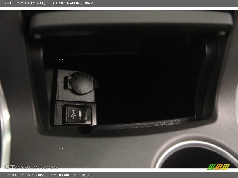 Blue Crush Metallic / Black 2015 Toyota Camry LE