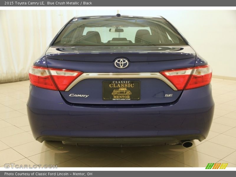 Blue Crush Metallic / Black 2015 Toyota Camry LE
