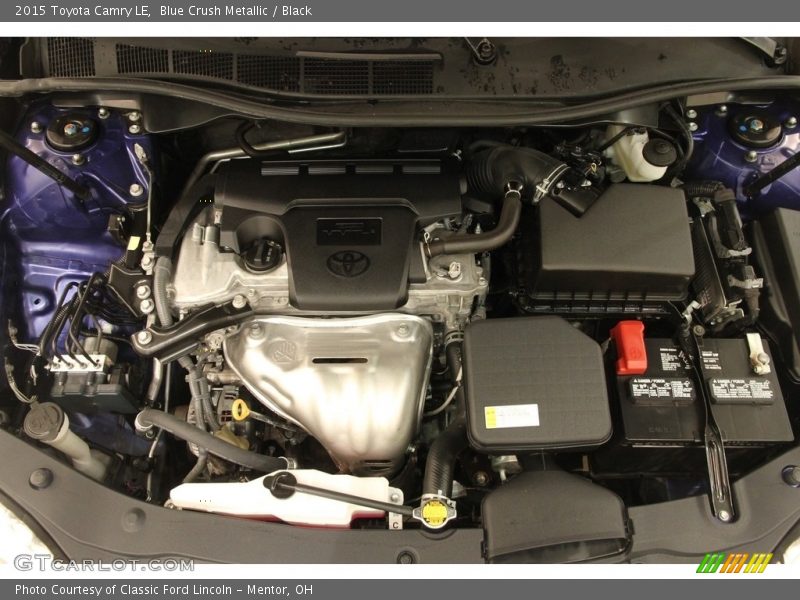 Blue Crush Metallic / Black 2015 Toyota Camry LE