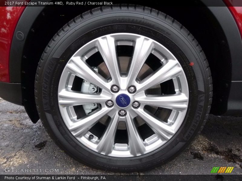 Ruby Red / Charcoal Black 2017 Ford Escape Titanium 4WD