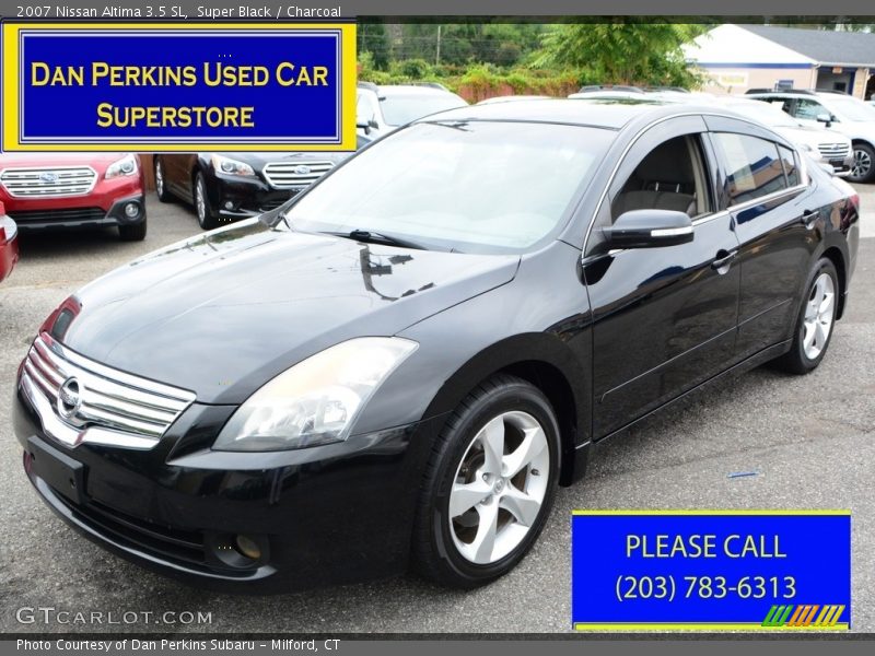 Super Black / Charcoal 2007 Nissan Altima 3.5 SL