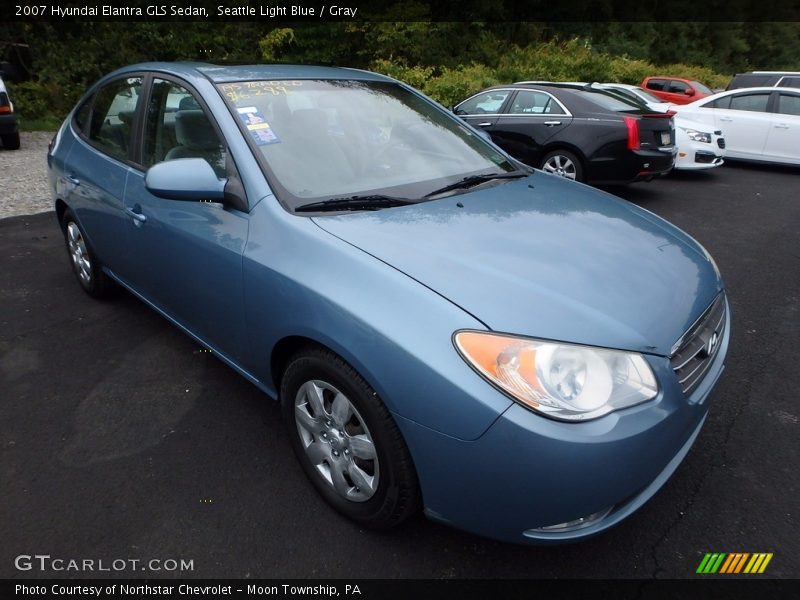 Seattle Light Blue / Gray 2007 Hyundai Elantra GLS Sedan