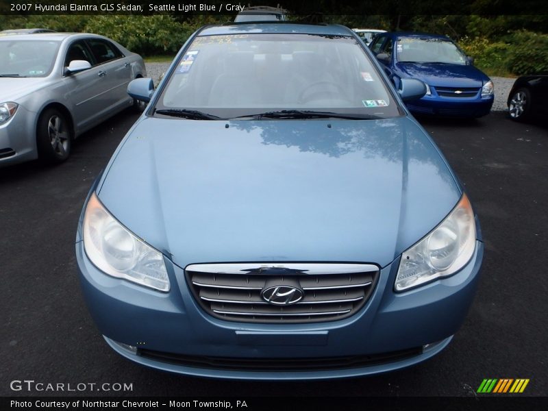 Seattle Light Blue / Gray 2007 Hyundai Elantra GLS Sedan