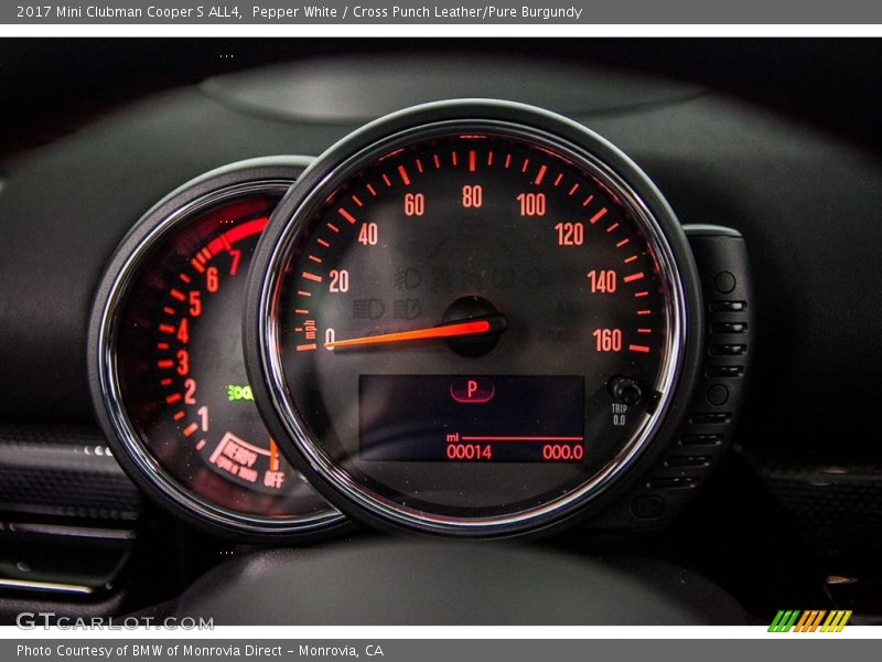 Pepper White / Cross Punch Leather/Pure Burgundy 2017 Mini Clubman Cooper S ALL4