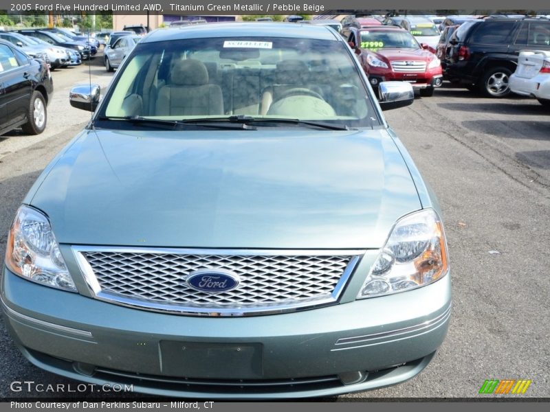 Titanium Green Metallic / Pebble Beige 2005 Ford Five Hundred Limited AWD