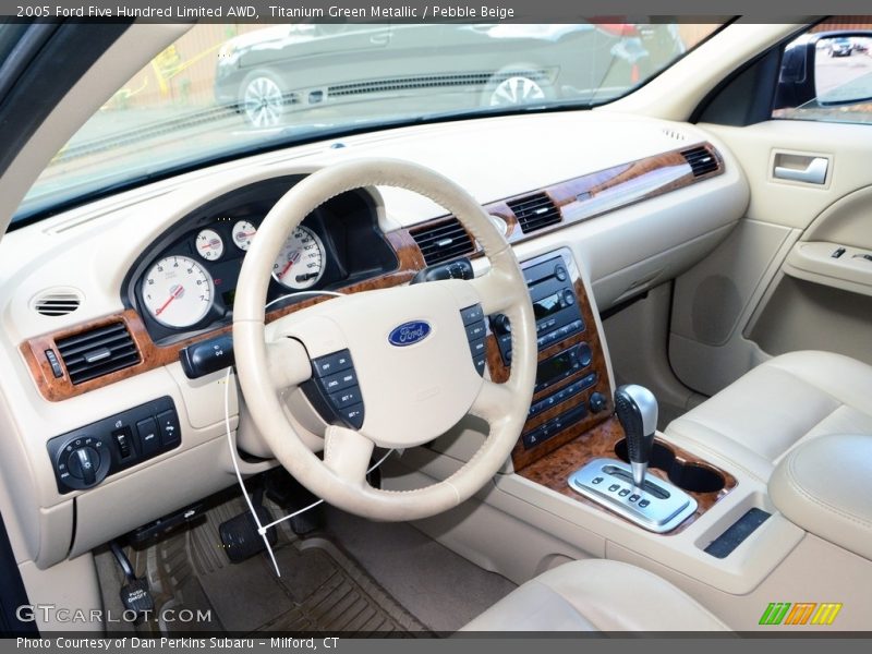 Titanium Green Metallic / Pebble Beige 2005 Ford Five Hundred Limited AWD