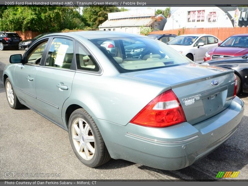 Titanium Green Metallic / Pebble Beige 2005 Ford Five Hundred Limited AWD