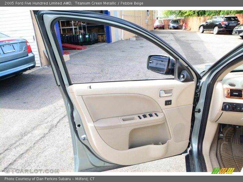 Titanium Green Metallic / Pebble Beige 2005 Ford Five Hundred Limited AWD