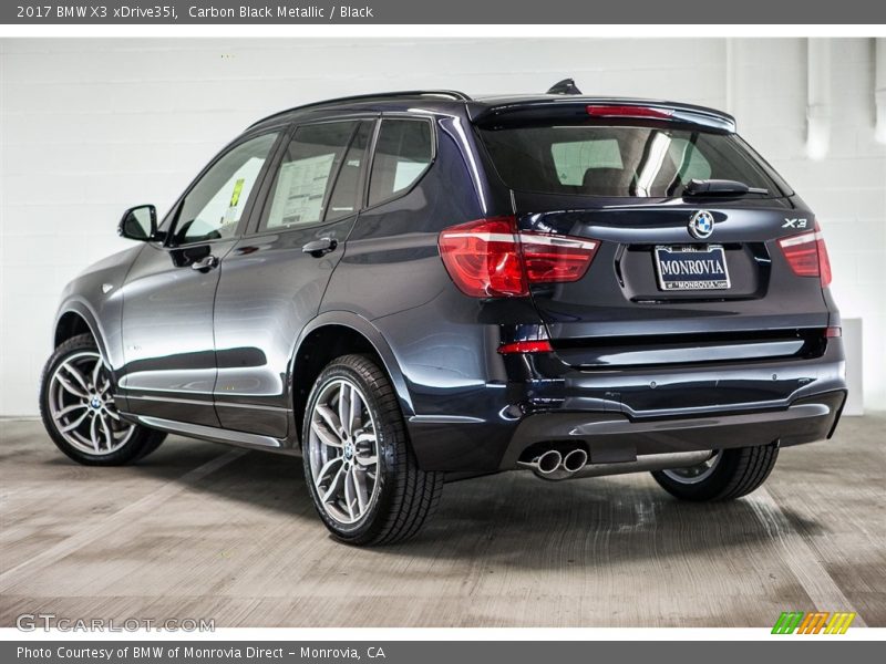 Carbon Black Metallic / Black 2017 BMW X3 xDrive35i