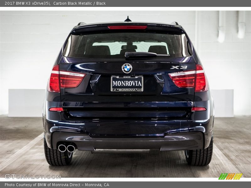 Carbon Black Metallic / Black 2017 BMW X3 xDrive35i