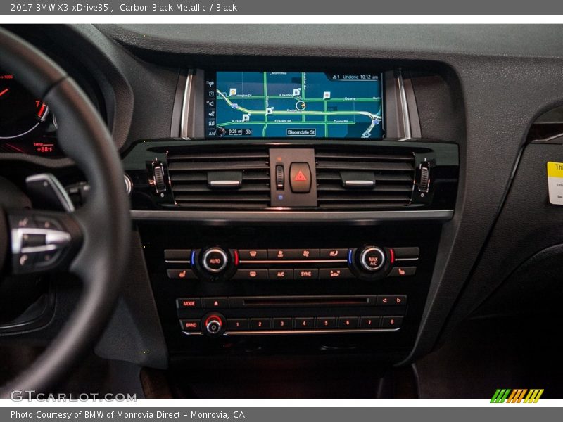 Carbon Black Metallic / Black 2017 BMW X3 xDrive35i