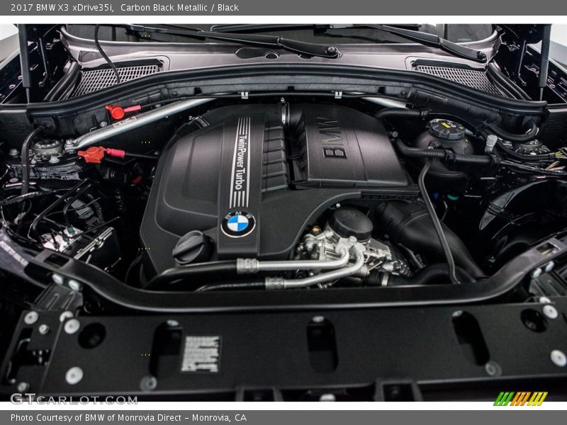 Carbon Black Metallic / Black 2017 BMW X3 xDrive35i