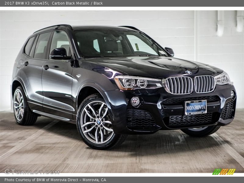 Carbon Black Metallic / Black 2017 BMW X3 xDrive35i