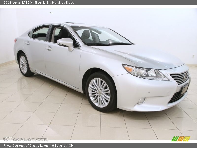 Silver Lining Metallic / Black 2013 Lexus ES 350