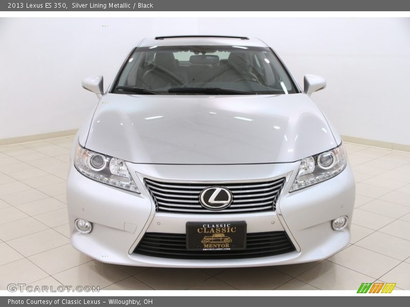 Silver Lining Metallic / Black 2013 Lexus ES 350