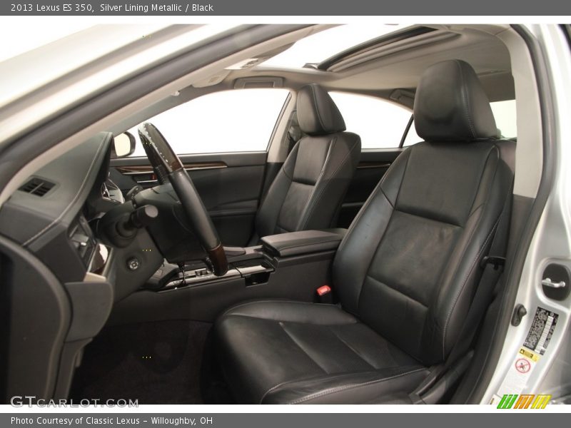 Silver Lining Metallic / Black 2013 Lexus ES 350
