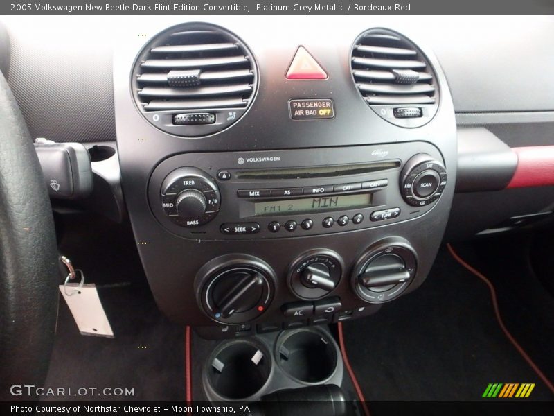 Platinum Grey Metallic / Bordeaux Red 2005 Volkswagen New Beetle Dark Flint Edition Convertible