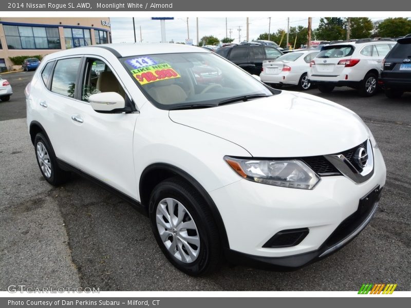 Moonlight White / Almond 2014 Nissan Rogue SL AWD