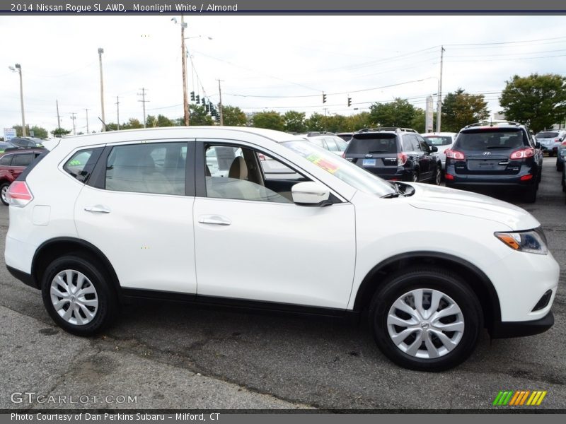 Moonlight White / Almond 2014 Nissan Rogue SL AWD