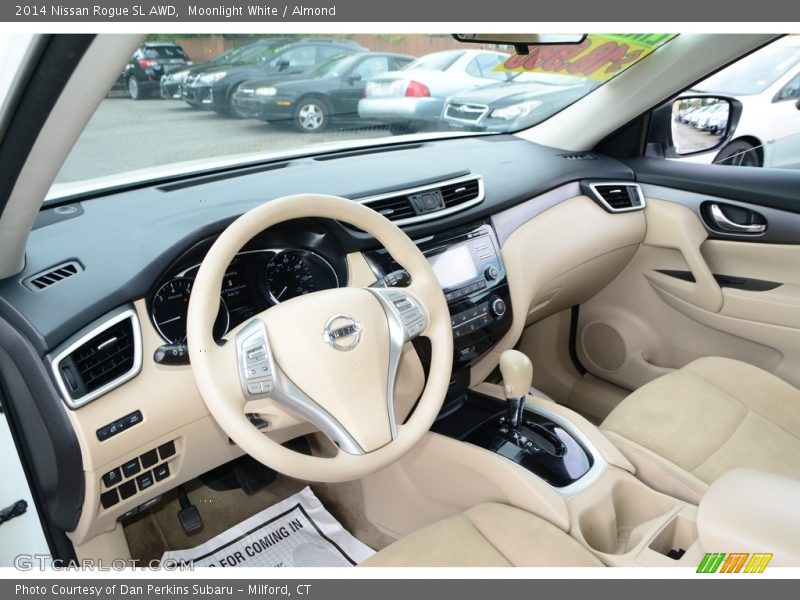 Moonlight White / Almond 2014 Nissan Rogue SL AWD
