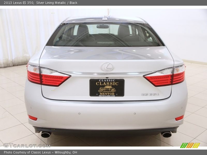 Silver Lining Metallic / Black 2013 Lexus ES 350