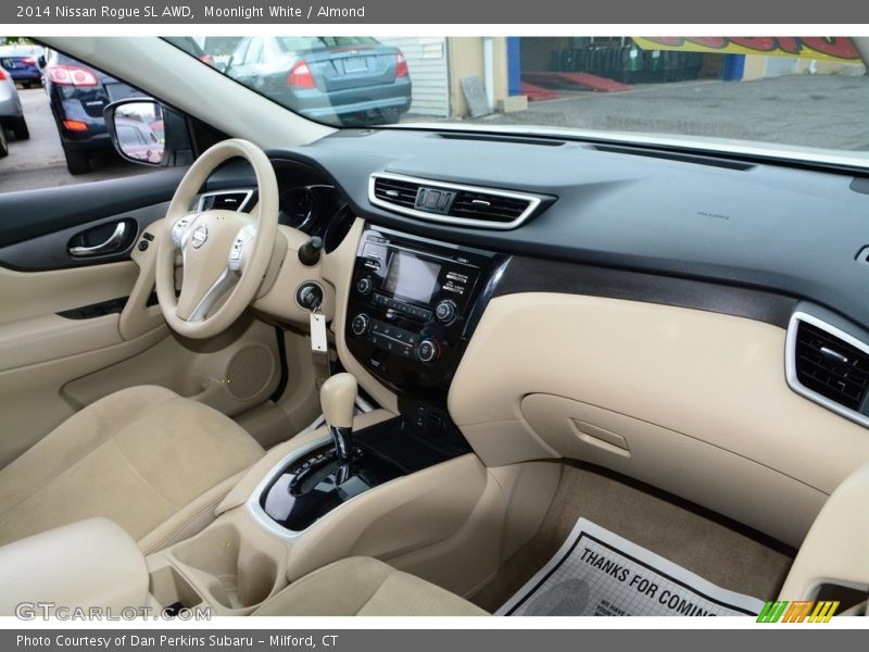 Moonlight White / Almond 2014 Nissan Rogue SL AWD