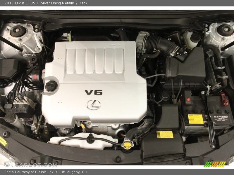 Silver Lining Metallic / Black 2013 Lexus ES 350