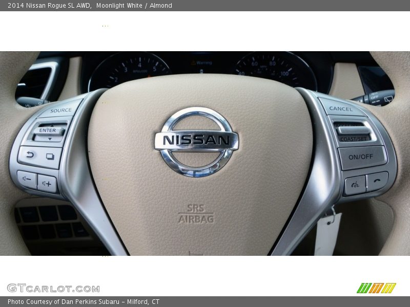 Moonlight White / Almond 2014 Nissan Rogue SL AWD