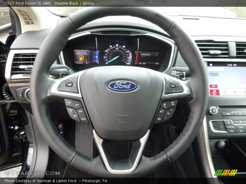 Shadow Black / Ebony 2017 Ford Fusion SE AWD