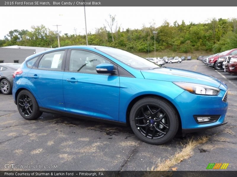 Blue Candy / Charcoal Black 2016 Ford Focus SE Hatch