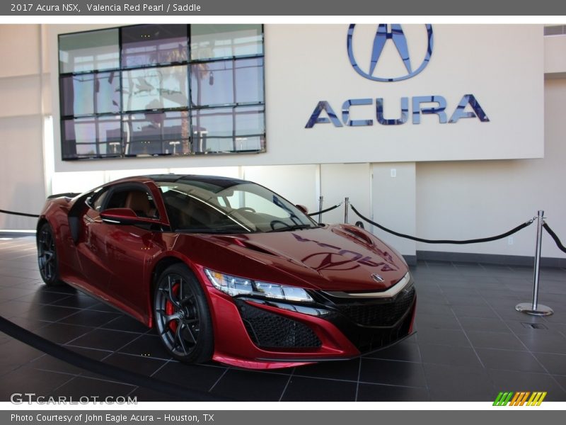 Valencia Red Pearl / Saddle 2017 Acura NSX