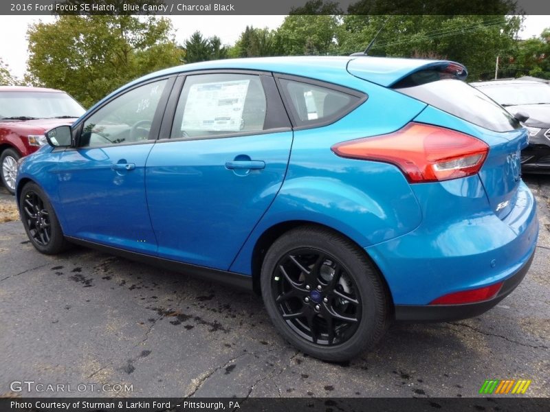 Blue Candy / Charcoal Black 2016 Ford Focus SE Hatch