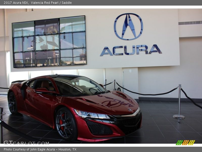 Valencia Red Pearl / Saddle 2017 Acura NSX