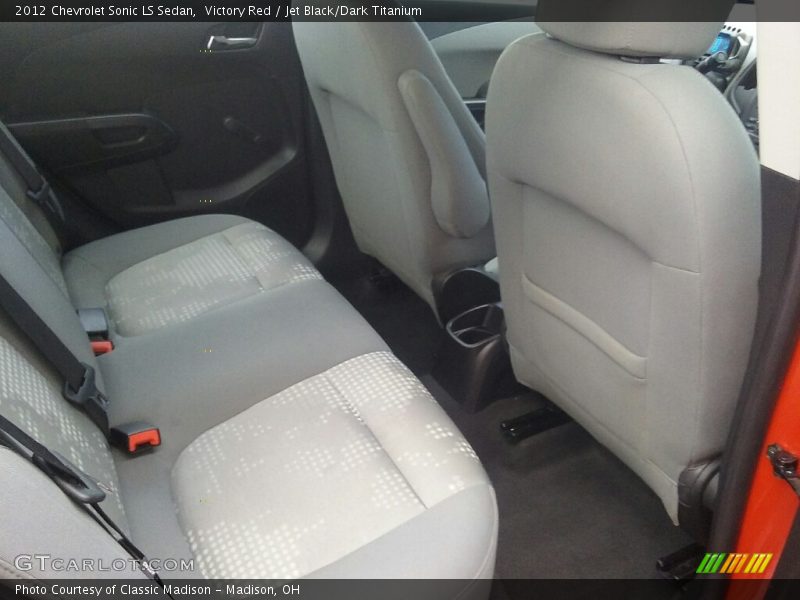 Victory Red / Jet Black/Dark Titanium 2012 Chevrolet Sonic LS Sedan