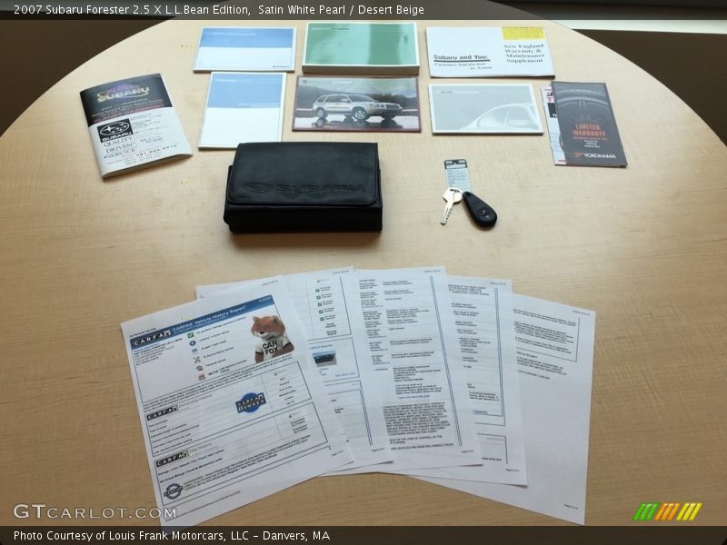 Satin White Pearl / Desert Beige 2007 Subaru Forester 2.5 X L.L.Bean Edition