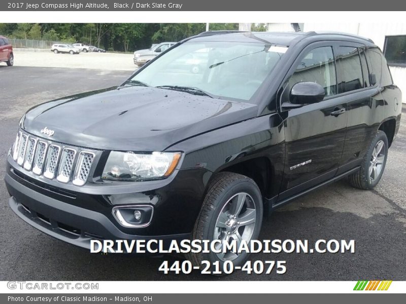 Black / Dark Slate Gray 2017 Jeep Compass High Altitude