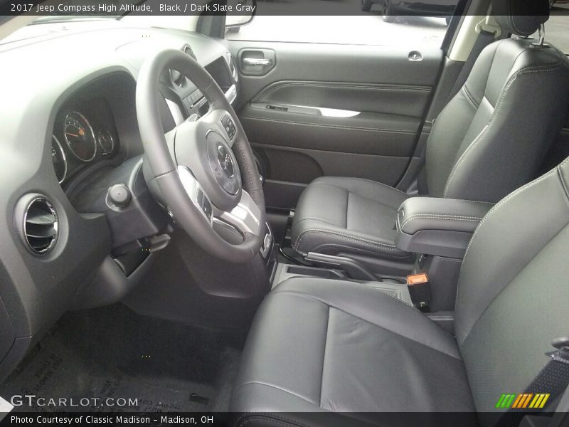 Front Seat of 2017 Compass High Altitude