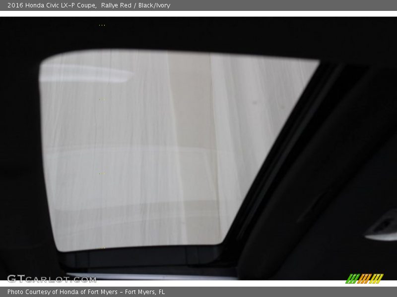 Rallye Red / Black/Ivory 2016 Honda Civic LX-P Coupe