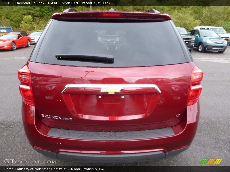 Siren Red Tintcoat / Jet Black 2017 Chevrolet Equinox LT AWD