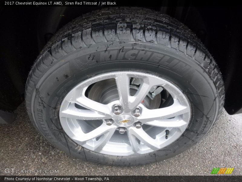 Siren Red Tintcoat / Jet Black 2017 Chevrolet Equinox LT AWD