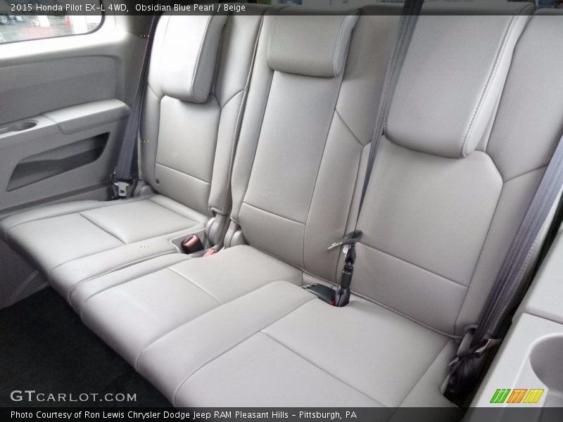 Obsidian Blue Pearl / Beige 2015 Honda Pilot EX-L 4WD