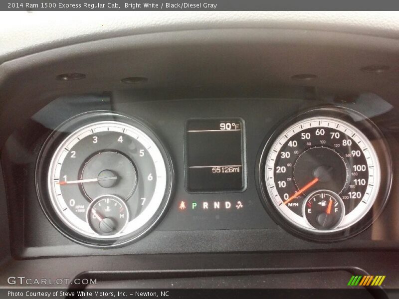 Bright White / Black/Diesel Gray 2014 Ram 1500 Express Regular Cab