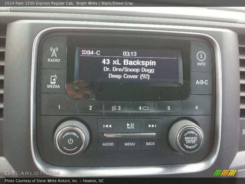 Bright White / Black/Diesel Gray 2014 Ram 1500 Express Regular Cab